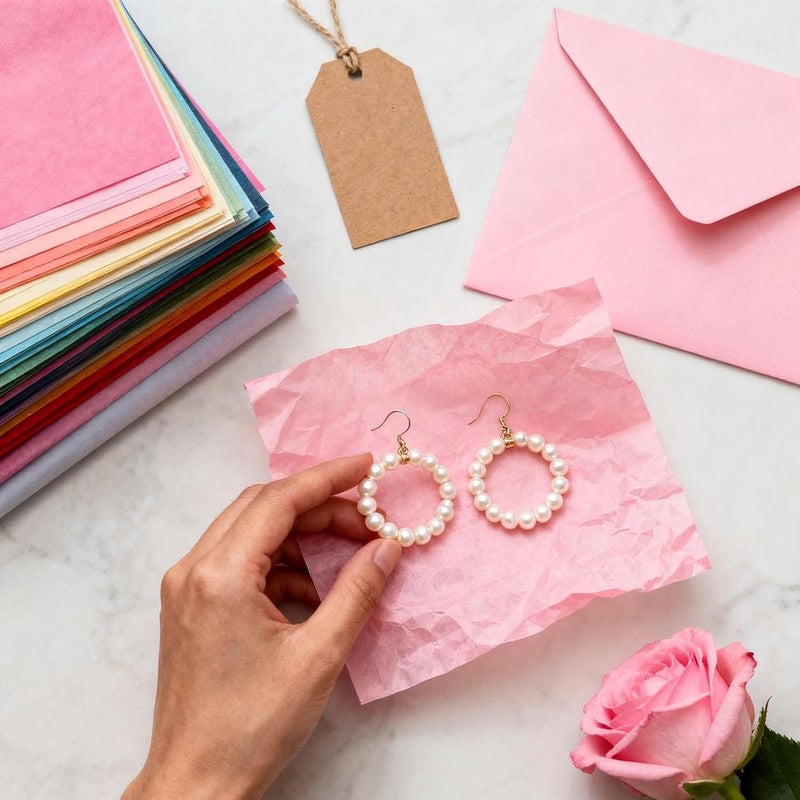 Koogel 330 Sheets Tissue Paper, 14x10 Inch Multicolor Wrapping Tissue Paper for Gift Bags Holiday Birthday DIY Crafts Project 20 Colors - Image 3